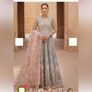 Zainab Chottani Designer Blue Pakistani Gown